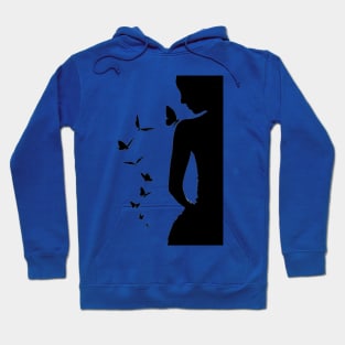 Lady with butterflies Hoodie